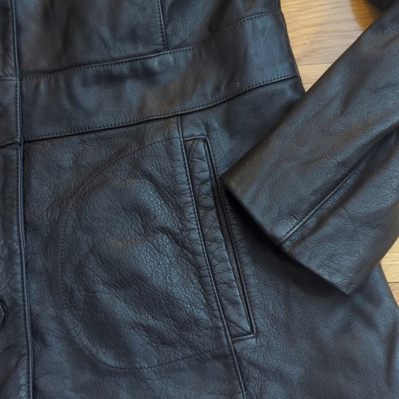 Wilsons Leather brown 3 button jacket Large - Picture 6 of 15